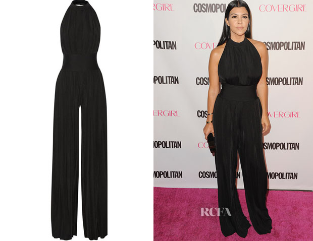 kourtney-kardashians-balmain-pleated-stretch-jersey-jumpsuit